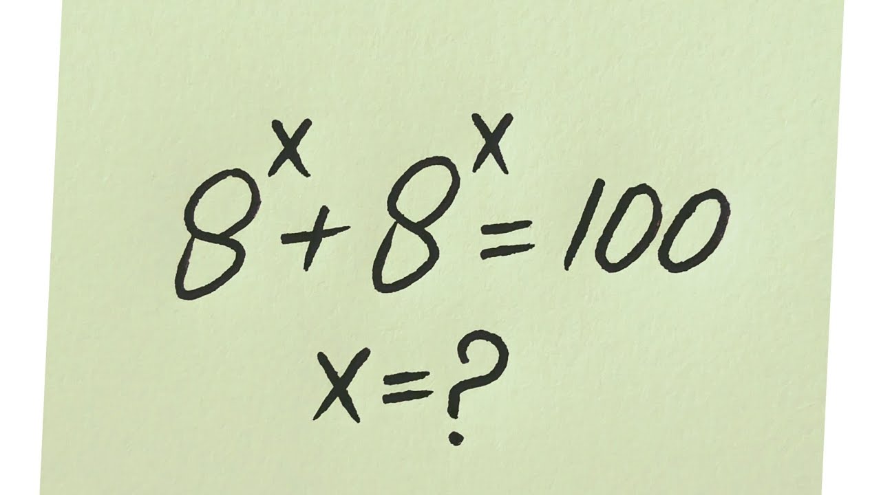 Ukraine l can you solve?? l Nice Olympiad Math Exponential Problem
