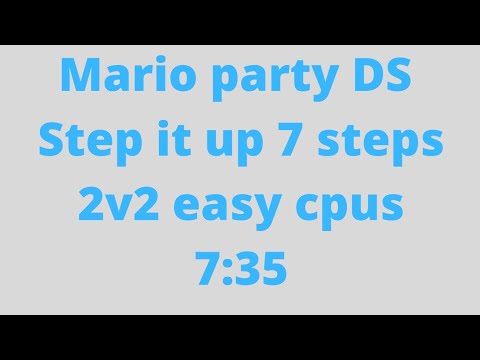 Mario Party DS - step it up - 7 step - 2v2 (easy cpu) en 7:35