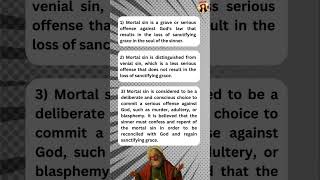 ✝️ Catholic Answers | What is Mortal Sin?