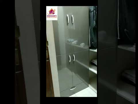 Wooden modern trendy kitchen cabinet