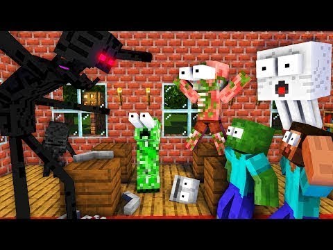 Monster School : ENDERMAN MUTANT VS MONSTER SCHOOL - Minecraft Animation