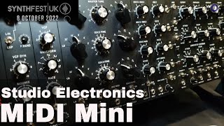 Video thumbnail for Synthfest UK 22: Studio-Electronics - MIDImini and SE-3 by sonicstate