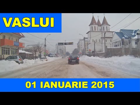 Orasul VASLUI 01 ianuarie 2015 video trafic Full HD 1080p