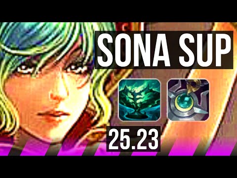 SONA & Yunara vs THRESH & Zeri (SUP) | KR Master | 25.23