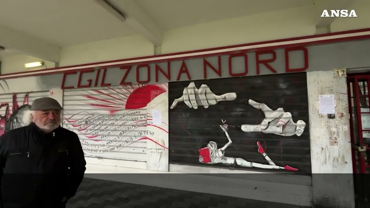 Roma, spari contro la sede della Cgil di Primavalle: la visita di Landini