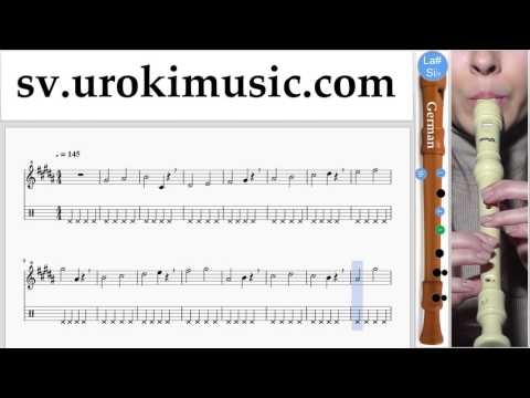 Lär Dig Spela Blockflöjt (Tysk) David Guetta, Justin Bieber - 2U Tabs Nybörjare Del 1 övningar um