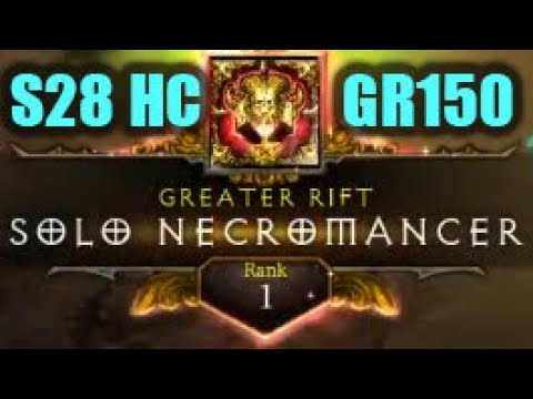 World First - GR150 Solo Hardcore in Season 28, Trag'Oul Nova Necromancer