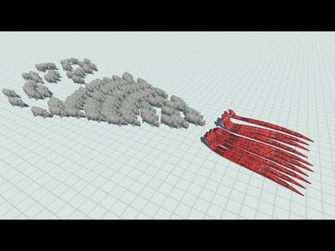 100x RHINOCEROS vs 10x EVERY UNIT - Animal Revolt Battle Simulator