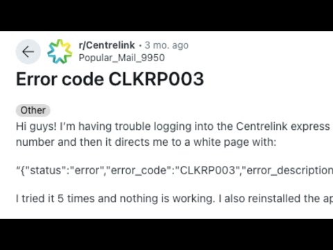 How To Resolve Centrelink Express Plus App Error Clkrp003