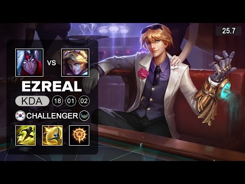 Ezreal vs Varus ADC - KR Challenger - Patch 25.7 Season 15