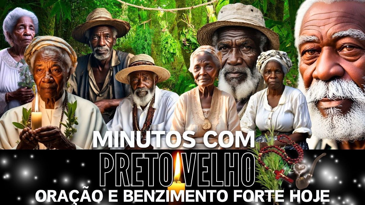 MINUTOS COM PRETOS VELHOS ORAÇÃO REZA FORTE PROTEÇÃO ABRIR CAMINHOS AFASTA O MAL BENZIMENTO de hoje