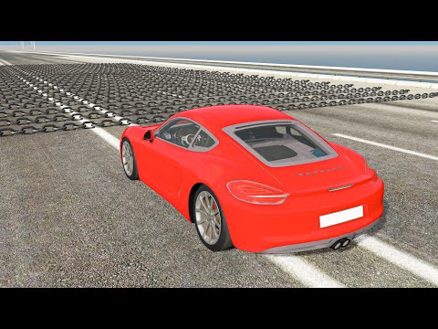 Cars vs Numerous Chains – BeamNG.Drive