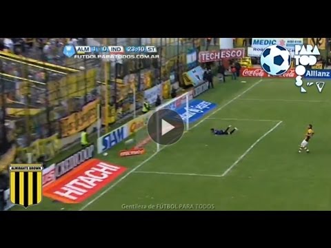 Gran atajada de Cacace. Almirante 1 Independiente 0. Fecha 12. Torneo Primera B Nacional. FPT