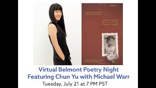 Virtual Belmont Poetry Night featuring Chun Yu with Michael Warr