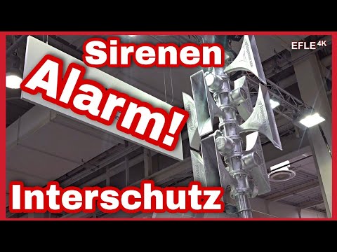 Interschutz 2022: Sirenen von Hörmann, Sonnenburg und Helin / Die können so richtig laut