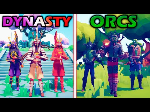 DYNASTY CLANS vs ORC REBELLION - Totally Accurate Battle Simulator | TABS