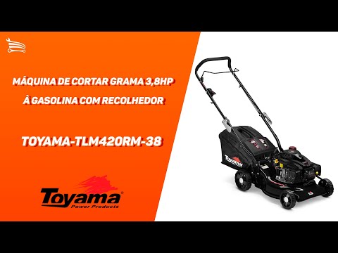 Máquina de Cortar Grama TLM420RM-38 3,5Hp à Gasolina com Recolhedor TOYAMA-404-001 - Video