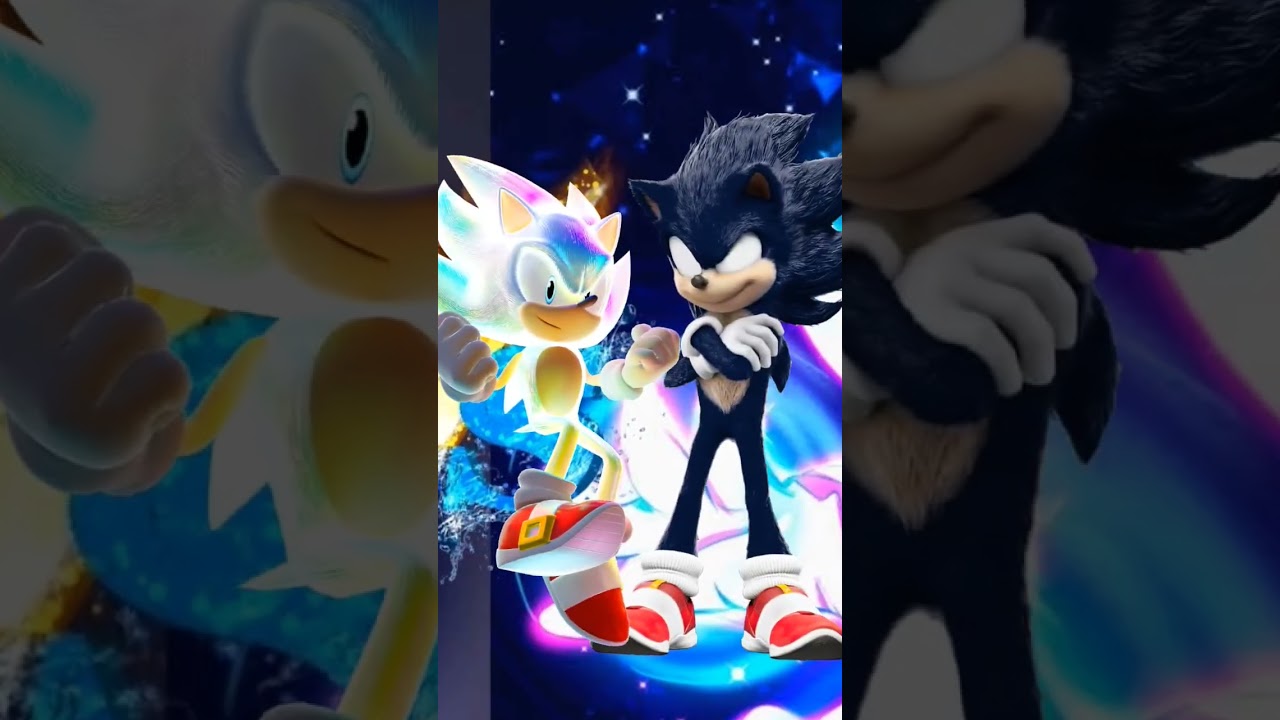 hyper Sonic VS dark super Sonic