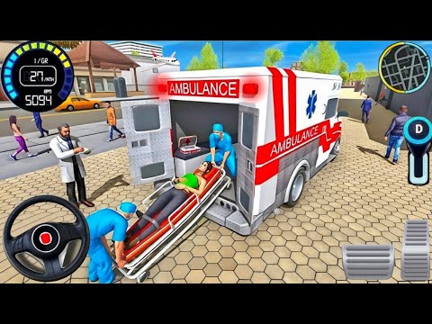 Real Ambulance City Rescue Simulator - 911 US Emergency Ambulance Driving 3D - Android Gameplay