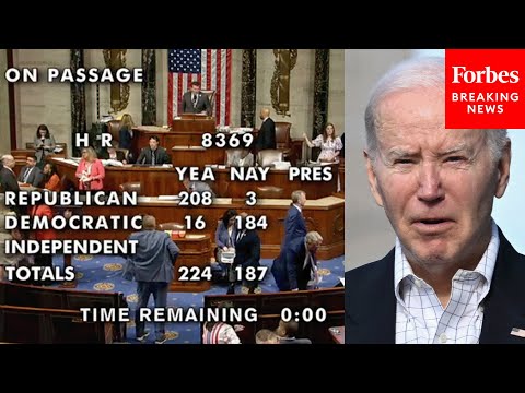 BREAKING NEWS: House Votes To Override President Biden's Withholding Of Arms For Israel