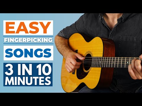Learn 3 EASY Fingerpicking Songs in JUST 10 Minutes