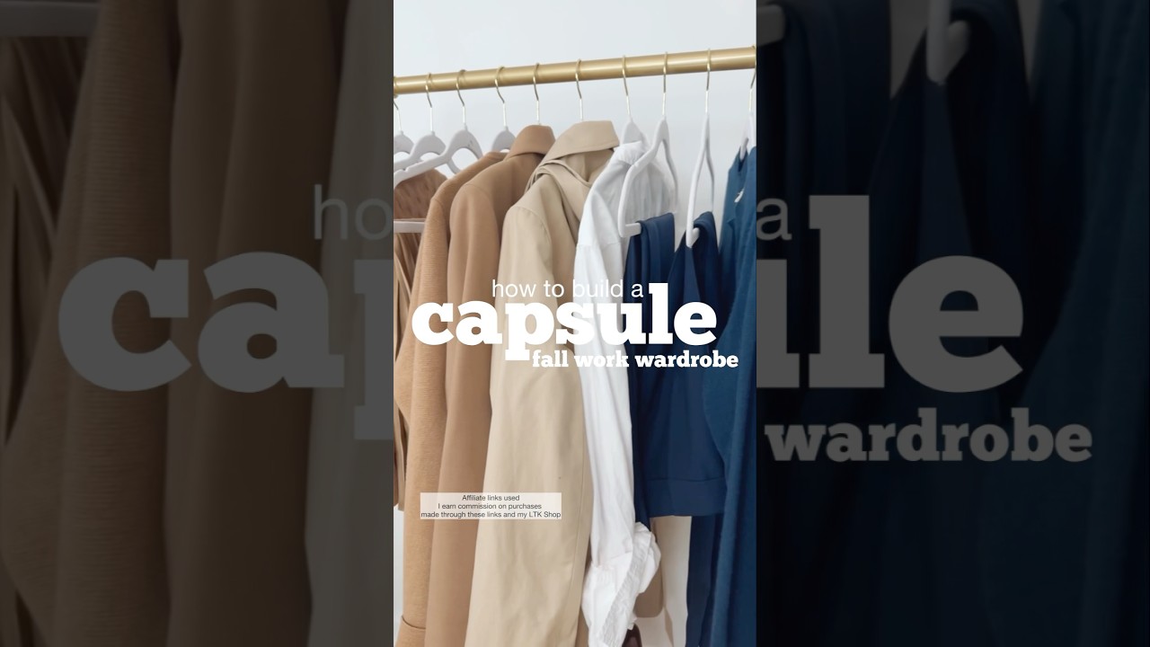 How to build a CAPSULE fall work wardrobe! 💼☕️🗞️
