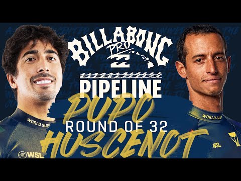 Miguel Pupo vs Maxime Huscenot | Billabong Pro Pipeline 2023 - Round of 32 Heat Replay