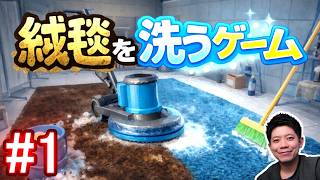 【単発実況】【絨毯を洗うゲーム】ただ絨毯を洗うゲーム!!
