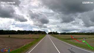 preview picture of video 'Google StreetView Video: Rīga - Ventspils'