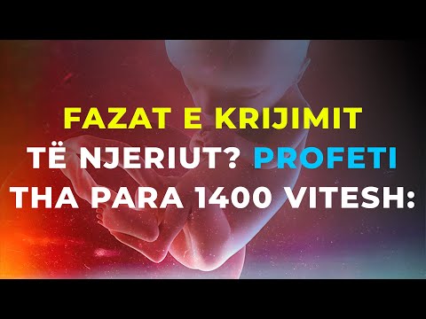 Fazat e krijimit të njeriut, çfarë tha Profeti Muhamed(alejhi selam) para 1,400 vitesh? Mahnitëse!!!