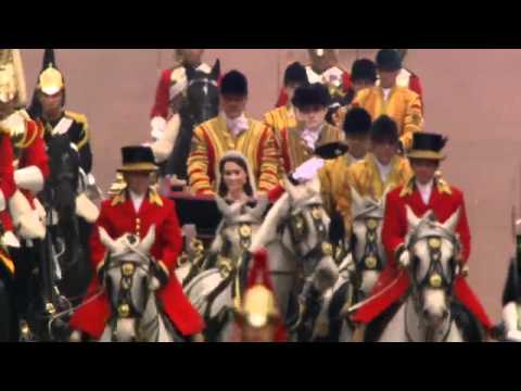 Royal wedding procession