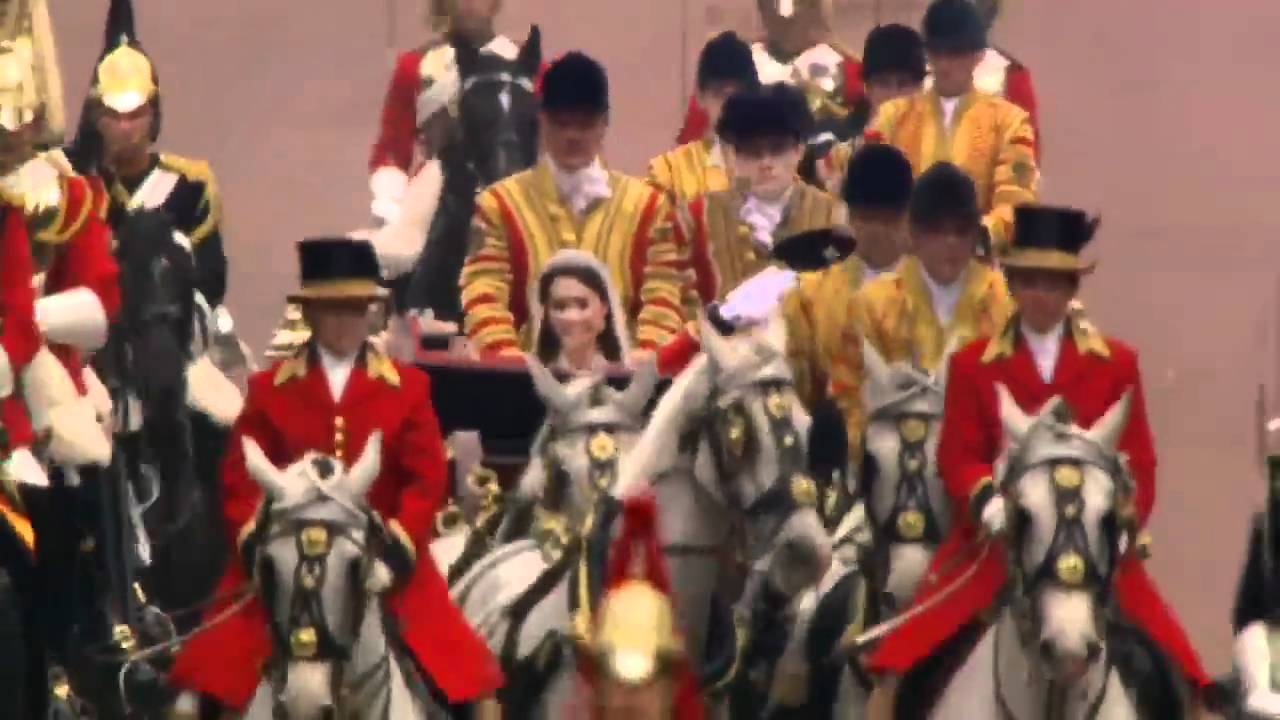 Royal wedding procession
