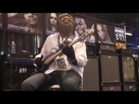 Etienne Mbappé & Eddy Khaimovich at NAMM 2012, EBS Booth - Merci, Merci, Merci