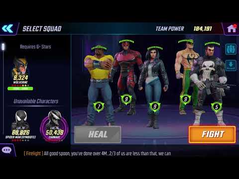 Marvel Strike Force - DD1 - Node 9 Attempts 2 & 3 (Defenders + Punisher)