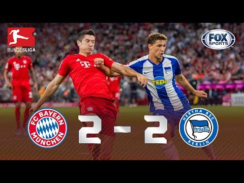 TUDO IGUAL NA ESTREIA DA BUNDESLIGA! Melhores momentos de Bayern de Munique 2 x 2 Hertha Berlin