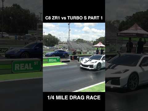 Porsche 911 Turbo S owner thought he could beat the new 1,064 horsepower Corvette ZR1