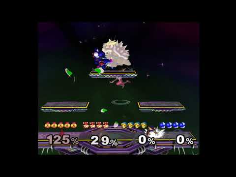 Smash Bros. Melee - Full Playthrough: 2v2 - Sheik & Bowser vs. Young Link & Yoshi - Episode #160
