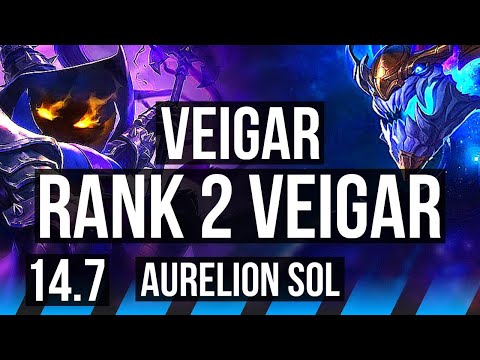 VEIGAR vs AURELION SOL (MID) | Rank 2 Veigar, 5/2/8 | KR Master | 14.7