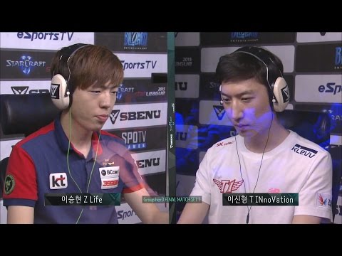 [SBENU SSL 2015] Life vs INnoVation  RO.16 Group herO Final Match set1 -EsportsTV, Starcraft 2