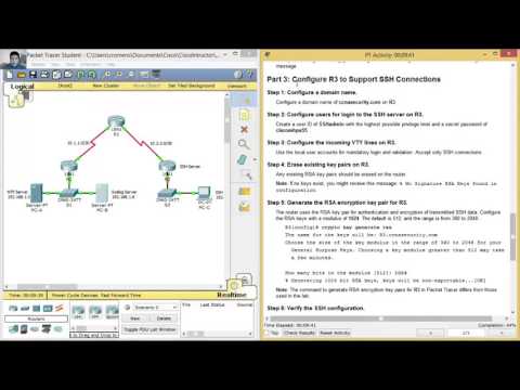 2.5.1.2 Packet Tracer - Configure Cisco Routers for Syslog, NTP, and SSH Operations