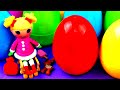 Lalaloopsy Surprise Eggs With Littlest Pet Shop Hello Kitty Mickey Mouse Dolls Toys LPS FluffyJet