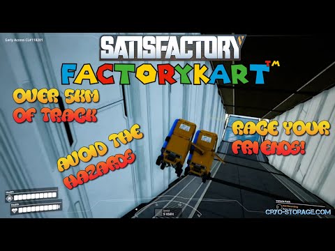Satisfactory - FactoryKart Trailer - Factory Cart Racing!