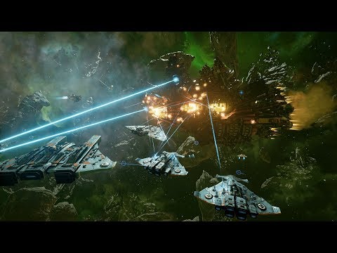 TAU Empire (Water Caste) vs Ork Pirates with a Space Hulk! Rank 10 - Battlefleet Gothic Armada