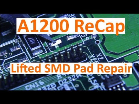 Amiga 1200 Recap Capacitor Replacement - Damage found!