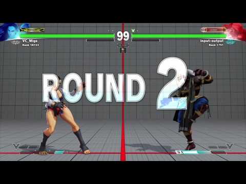SFV:(VC_Migs)Laura vs. Dhalsim(input-output)