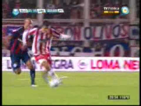 Primer gol de Franzoia frente a San Lorenzo.