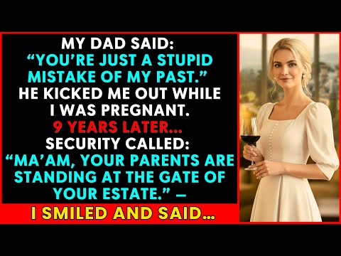My Dad Kicked Me Out at 18 While Pregnant—9 Years Later He Stood at My Gate,Trembling & Speechless