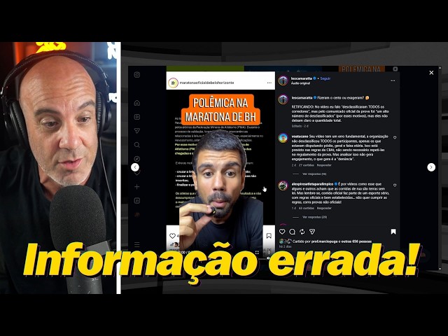 INFLUENCIADORES de corrida espalham fake news?