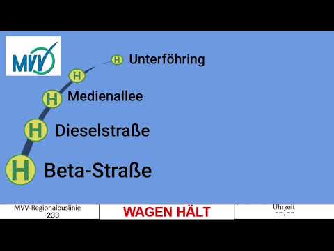 Ansage Bis Unterföhring Bf Linie 233 MVV München