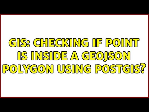 GIS: Checking if Point is inside a GeoJson polygon using PostGIS?